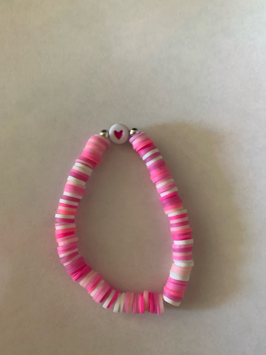 Pink Hearts Bracelet